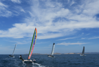 Aller-retour à Planier pour la section cata - Catamarans