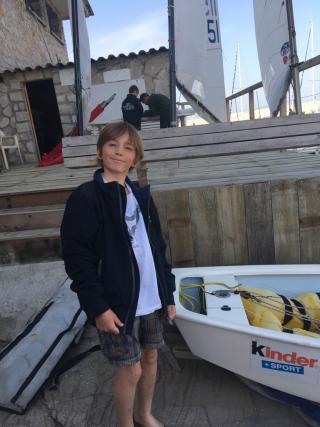 Arthur et Côme de la Team Opti en stage aux côtés des géants des mers