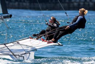 Confrontation avec les meilleures pour Mathilde et Marine - 49erFX