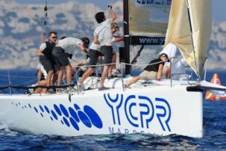 Dimitri Deruelle, grand vainqueur de la Med Race sur Bretagne Crédit Mutuel, l'équipage des jeunes du YCPR termine à la 8ème place