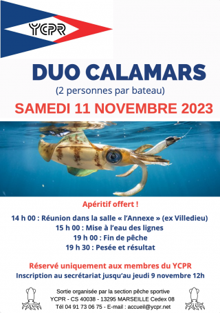 ANNULE - Duo de calamars - Pêche sportive