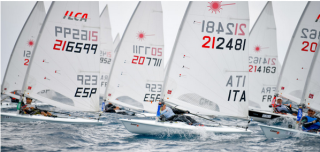 Evelyne Ferrat au championnat d'Europe en Italie - Laser Radial Master