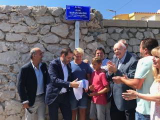 Inauguration du quai "Marius Gaudin" au Port des Goudes