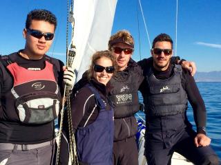 Julien d'Ortoli, Seb Scotto di Fasano et Manu Rol remportent la sélective au championnat de Méditerranée de match racing