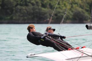 L'équipe de 49er au Championnat Océanique 