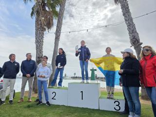 Lilou Backes sur la première marche du podium - Opti Ligue