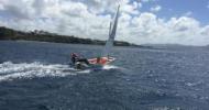 Eva Lepiece et son Optimist à la conquête de la Martinique