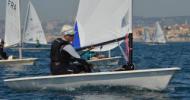 Evelyne Ferrat sur le podium au championnat ILCA Master de Barcelone - Laser