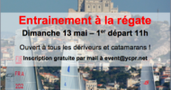 La section catamaran s'entraine à la régate dimanche 13 mai