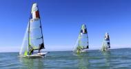 Les coureurs du YCPR en stage à Cadiz avec le pôle France 49er