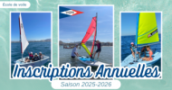 Les inscriptions école de voile à l'année sont ouvertes !