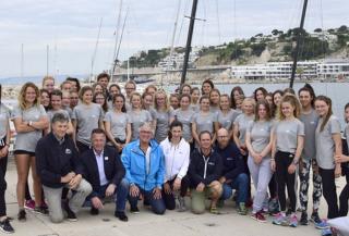 Marion Couturier et Eva Lepiece en stage de voile détection pour les JO 2024