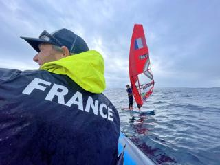 Marion et Tom en stage à Hyères - IQ Foil