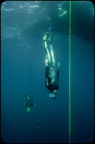 Morgan Bourc'his brille une fois de plus au Nice Abyss Contest