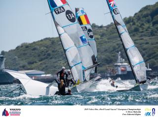 Noé Delpech 7ème européen en 49er