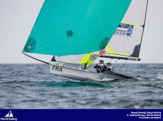 Noé Delpech 8ème du Test Event en 49er