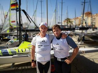 Noé Delpech et Martin Guez étaient à la Sailing World Cup de Hyères