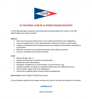 Offre d'emploi CDI - Assistant(e) administratif(ive)