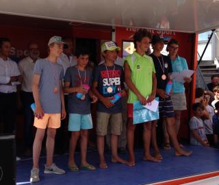 Podium au Championnat de France UNSS dériveurs