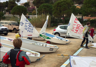 Première régate pour les Optimist benjamins