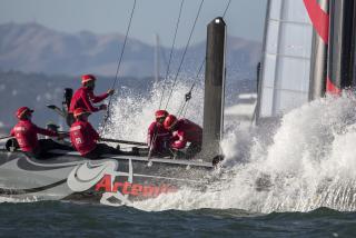 Quelques photos de Thierry Fouchier sur son AC45 à San Francisco !