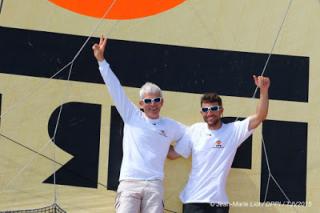 Sébastien Col co-skipper de Vincent Riou remporte la Transat Jacques Vabre à ses côtés !