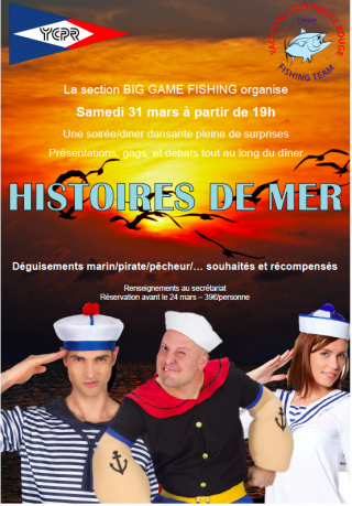 Soirée Big Game Fishing - Histoires de mer