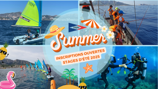 Stages de voile, pêche et plongée été 2025 - Inscriptions ouvertes !
