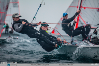 Swann Coste en 29er à l'Eurocup de Cavalaire