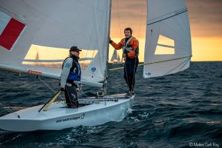 Thomas Giorgi à la Nice Christmas Regatta en Star avec Xavier Rohart