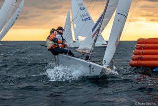 Thomas Giorgi à la Nice Christmas Regatta en Star avec Xavier Rohart