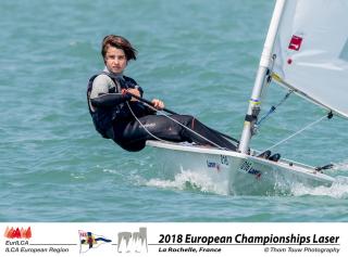 Tom et Tristan au championnat d'Europe Laser 