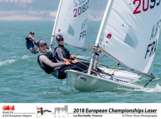 Tom et Tristan au championnat d'Europe Laser 